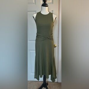 Anthropologie Green Sleeveless Dress.